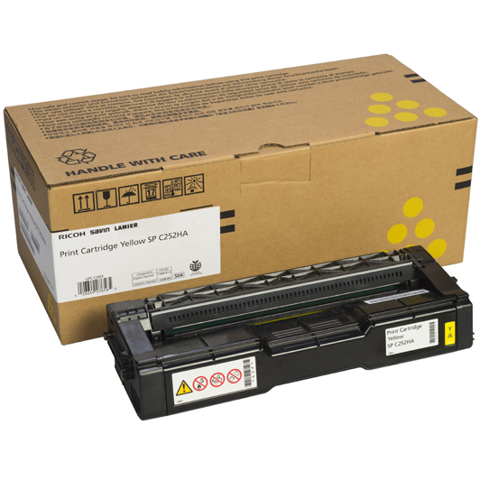 Photos - Ink & Toner Cartridge Ricoh 407656 | Original  OEM Toner Cartridge - Yellow 407656 