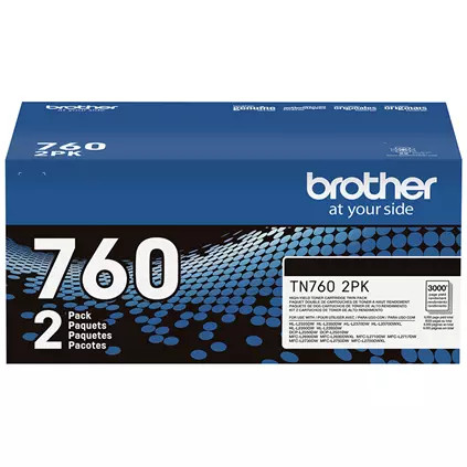 Photos - Ink & Toner Cartridge Brother TN760-2PK | Original  High-Yield Ink Cartridges - Black - 2-Pack TN 