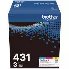 Brother TN431-3PK Set | 3-Pack Original Toner Combo | 3 Colors