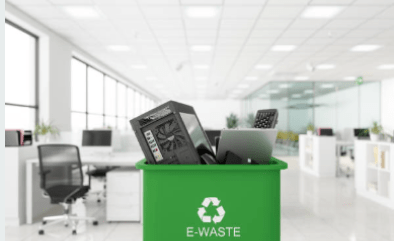 HP ink and toner cartridge recycling bin