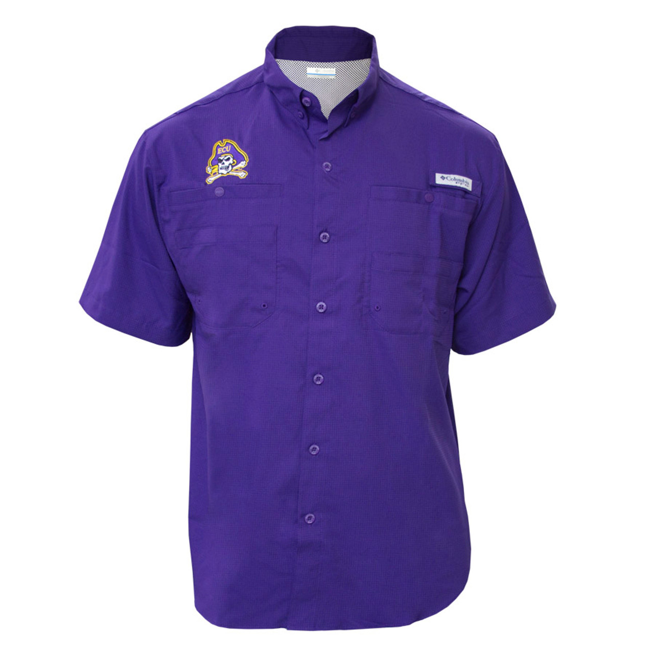 Purple Jolly Roger Tamiami Fishing Shirt - University Book Exchange