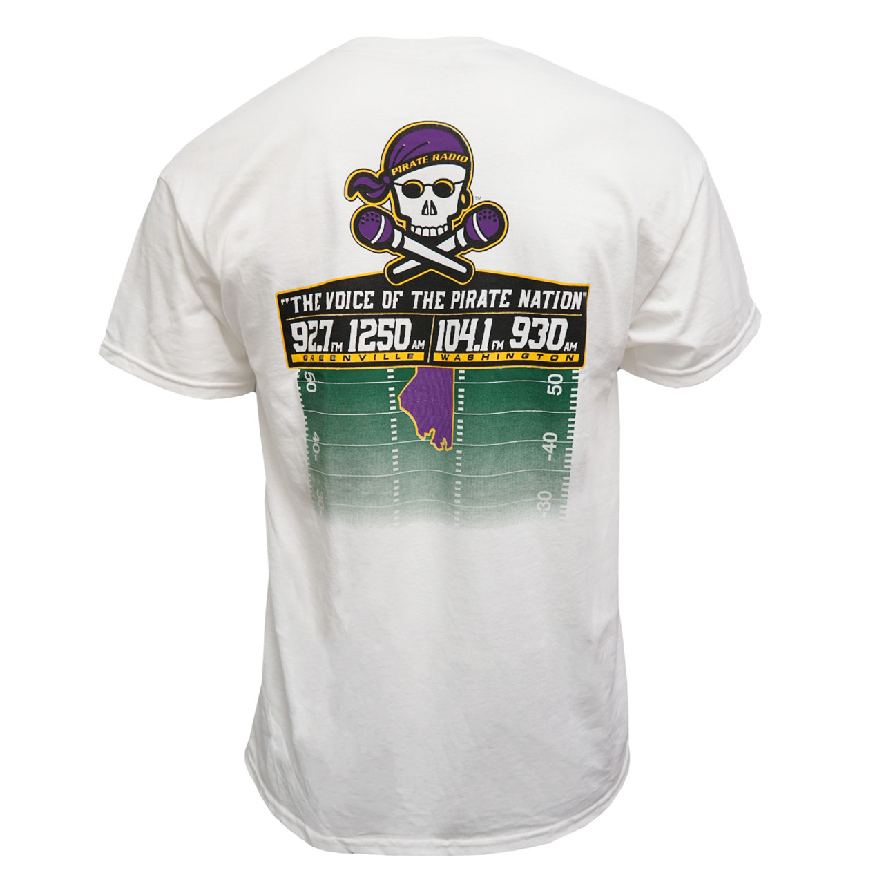 White Pirate Radio Tailgate Team 2019 Tee University Book Exchange