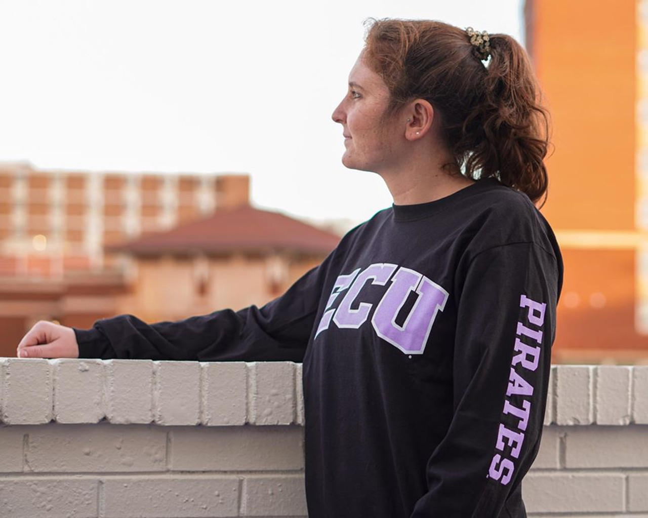 Pirate State Of Mind Long Sleeve Tee Black - University Book Exchange