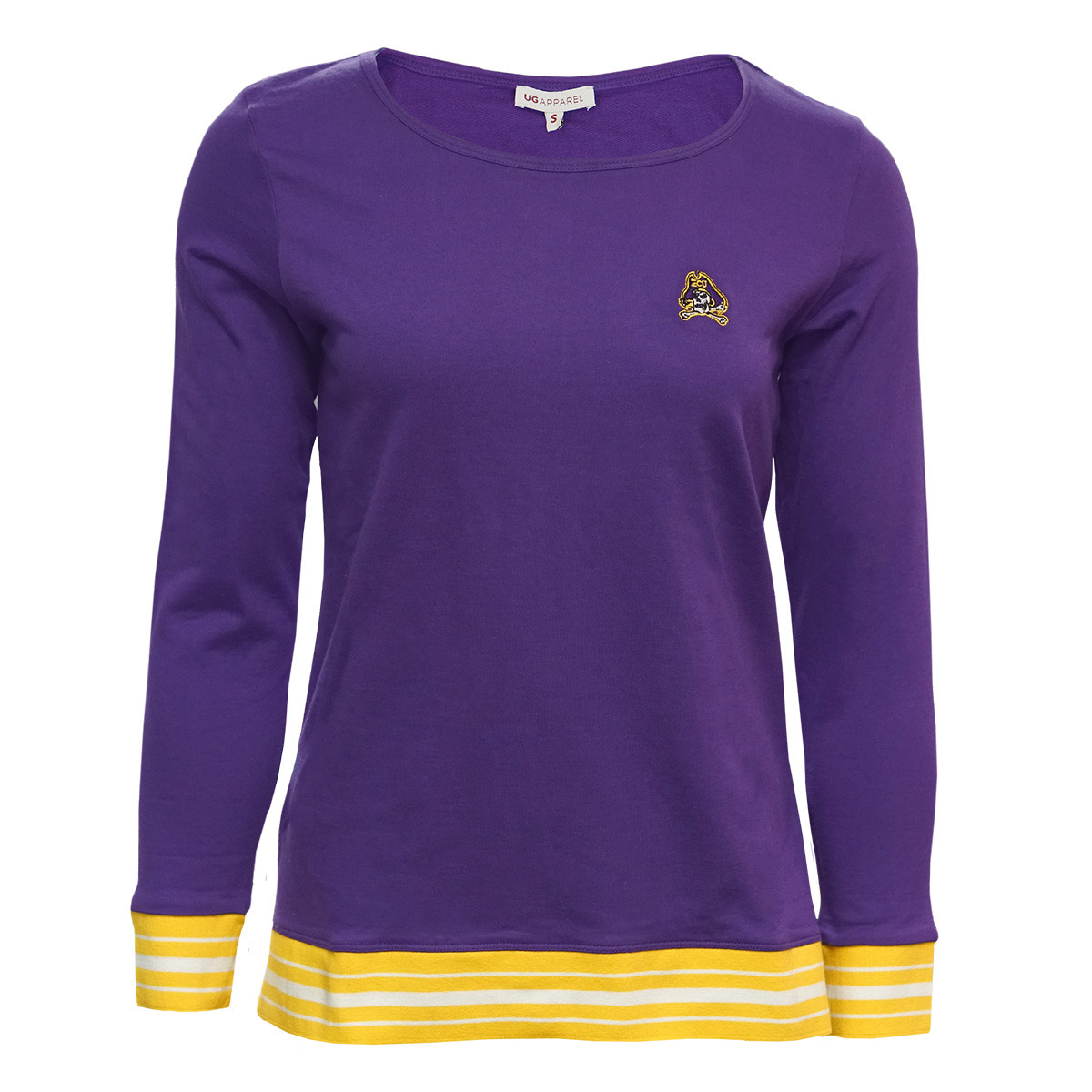 Ladies Purple Long Sleeve Gold Cuff Shirt University Book Exchange