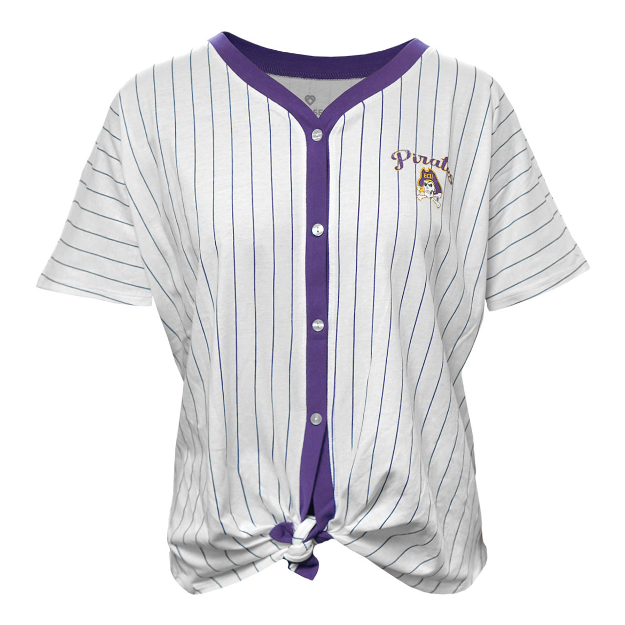 Ladies Relaxed Fit ECU Baseball Jersey 