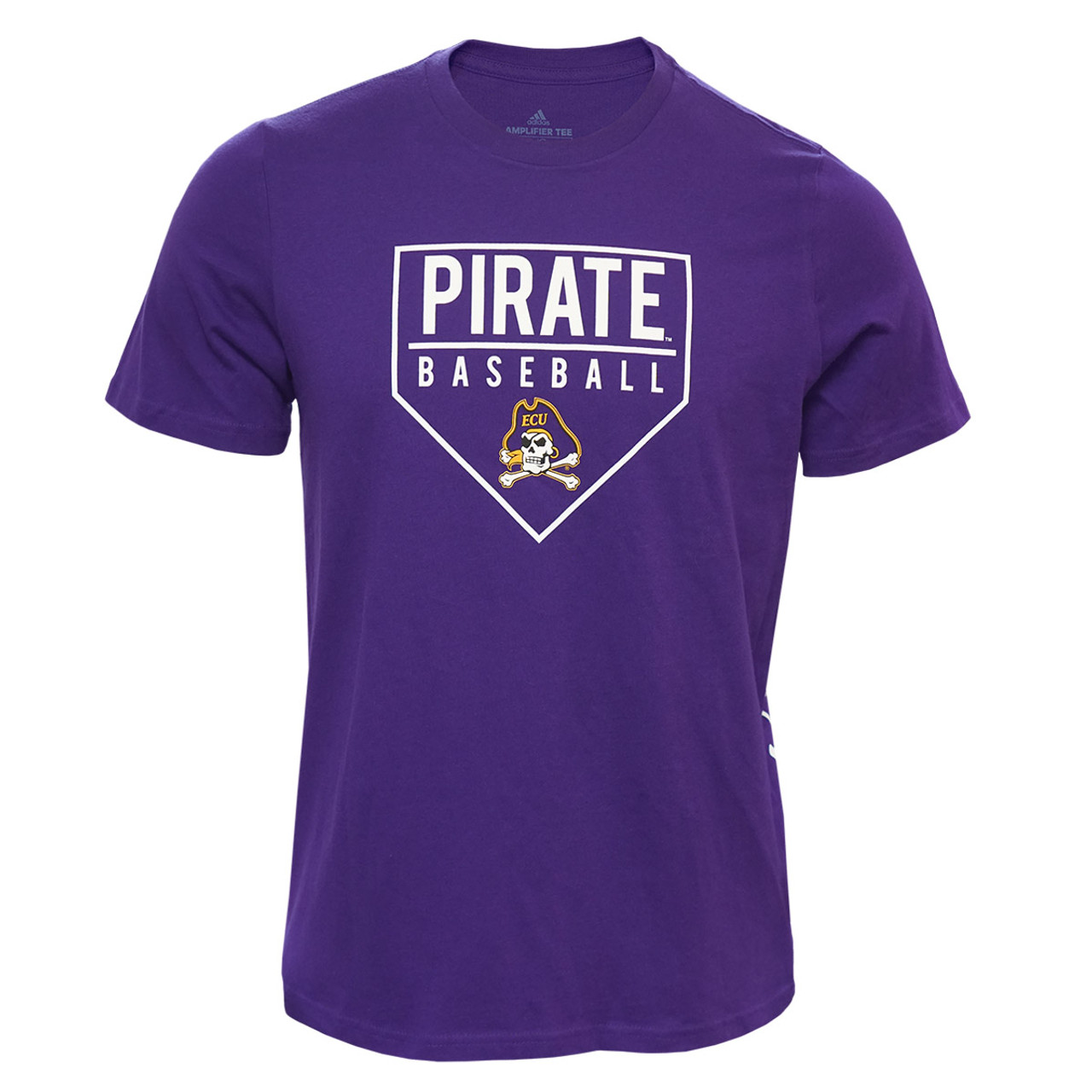 Purple Pirates Home Plate Baseball Tee