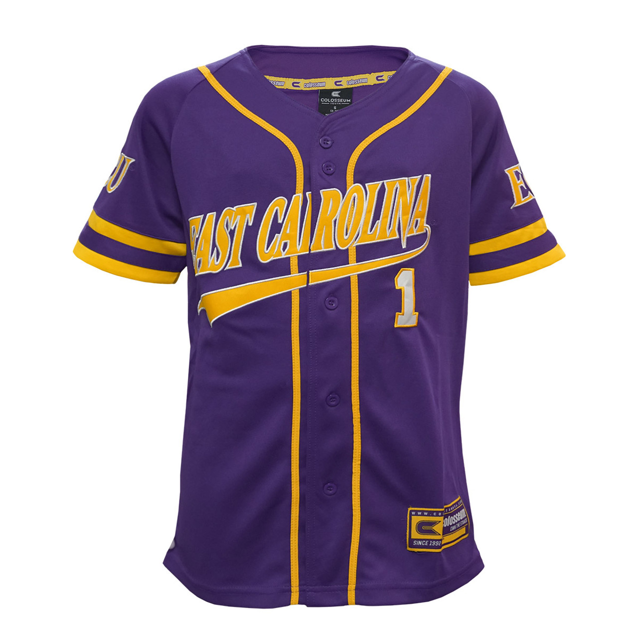 purple baseball jersey