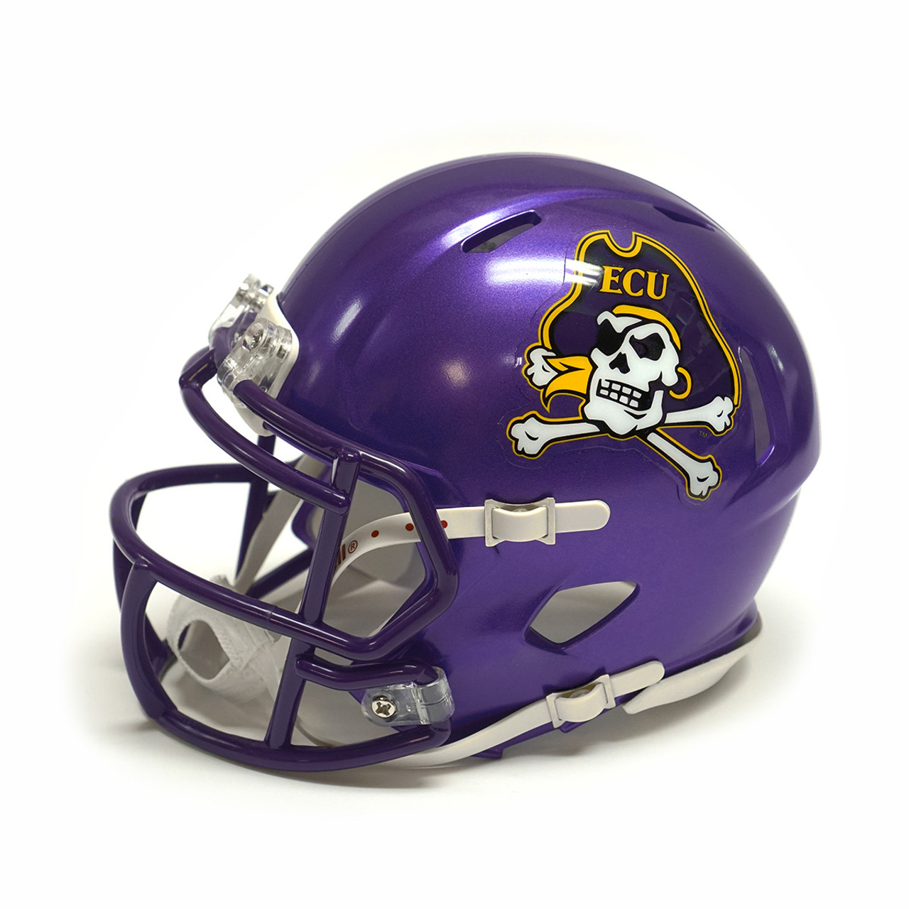 Purple Mini Speed Jolly Roger Football Helmet
