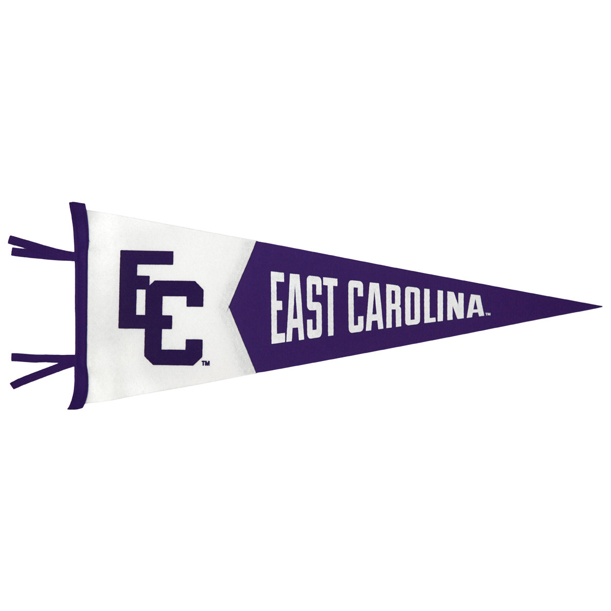 Vintage Vault Purple &amp; White ECU Pennant - University Book Exchange