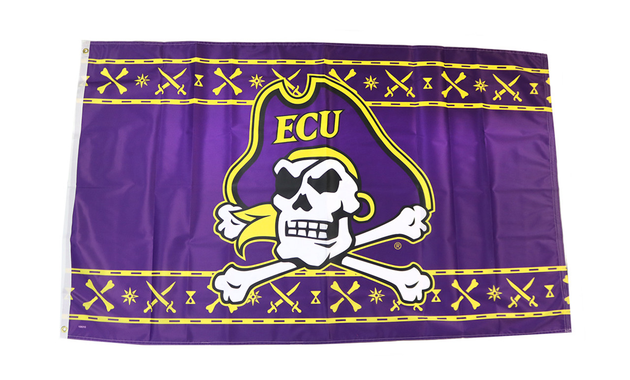 ECU Pirates WinCraft 3' x 5' Single-Sided Powder Purple Deluxe Flag