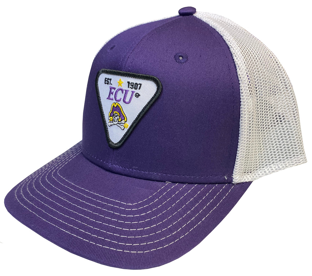 Purple ECU Triangle Patch Trucker Cap 