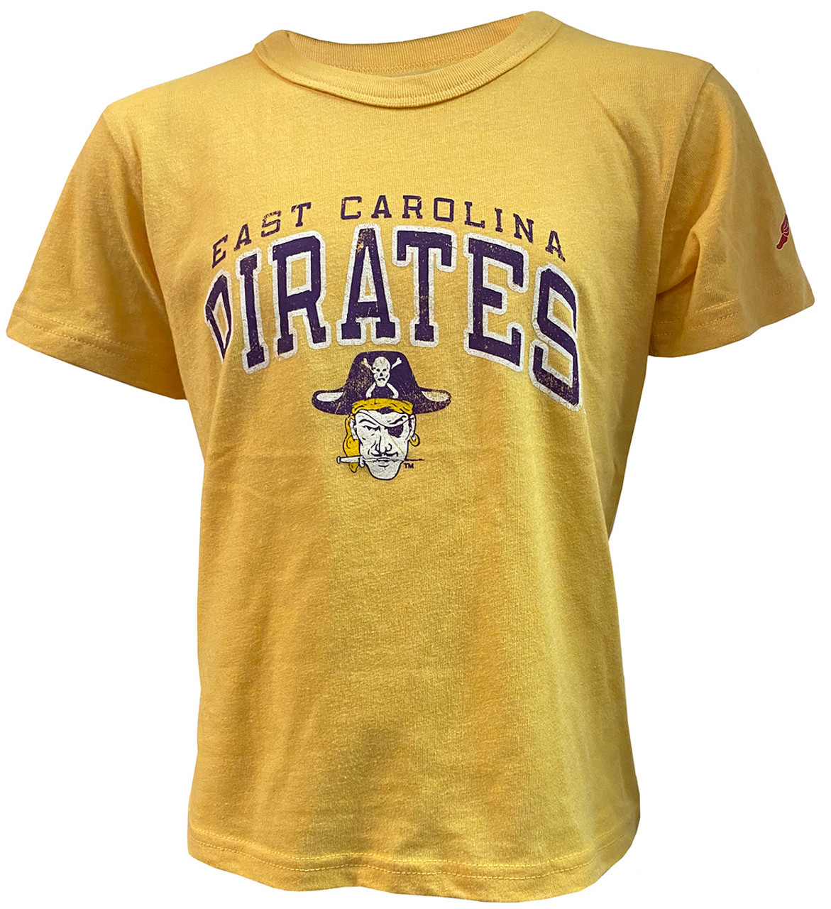 Men's Homefield Heather Gold ECU Pirates Vintage T-Shirt