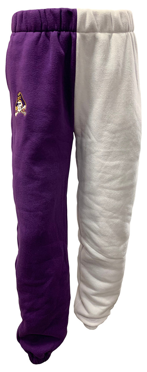 Purple & White Hype & Vice Sweatpants w/ Embroidered Jolly Roger