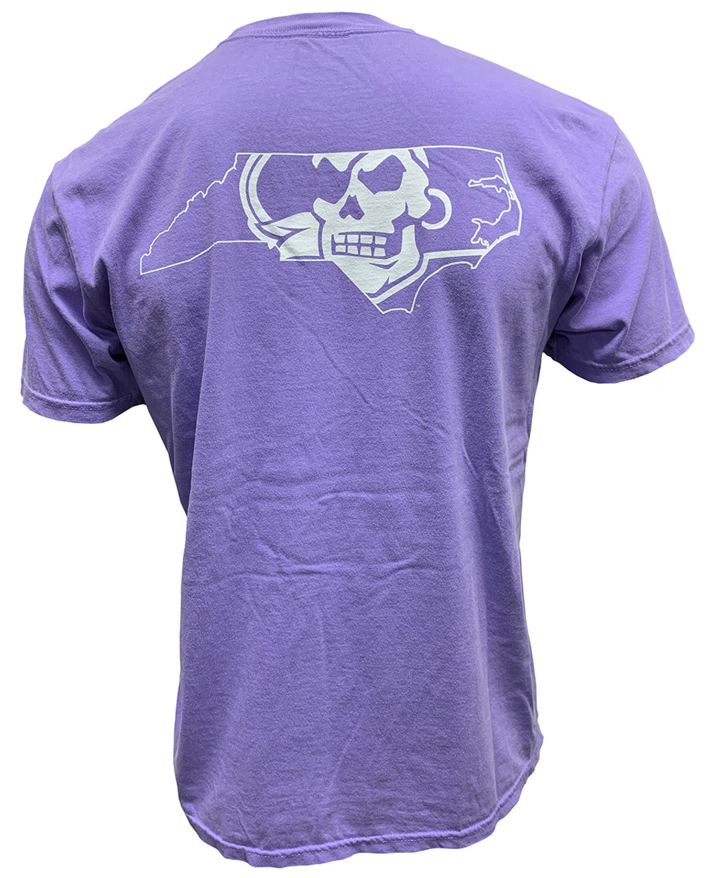 Powder Purple Pirates Script Comfort Colors T-shirt #23 Back