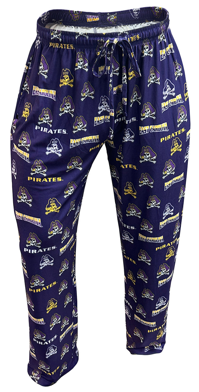 Purple Pirate Pajama Pants w Multi Logos University Book Exchange