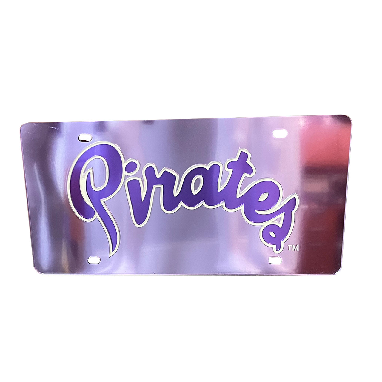 Powder Purple Pirates Script #23 Baseball Jersey