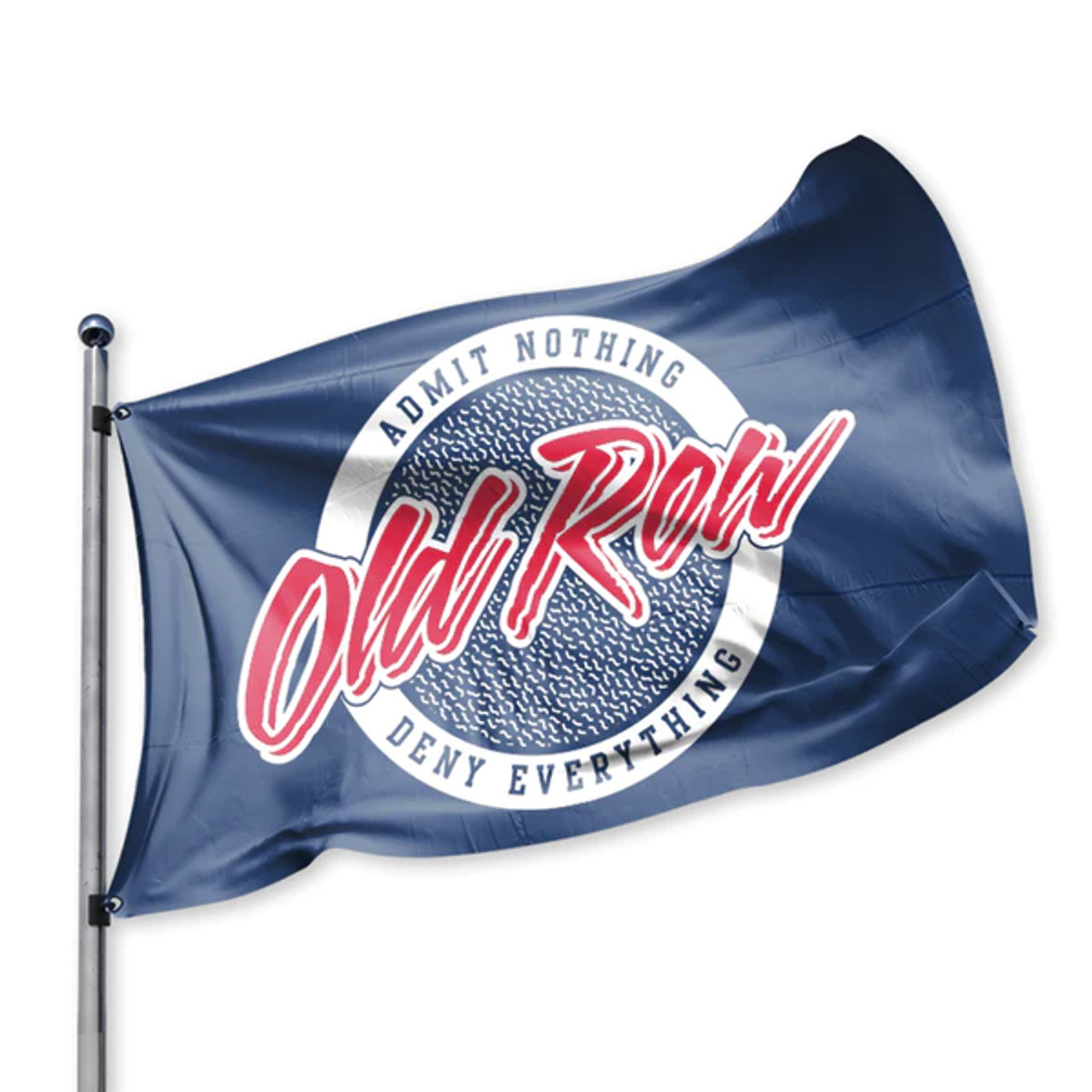 Old Row Navy Circle Logo Flag