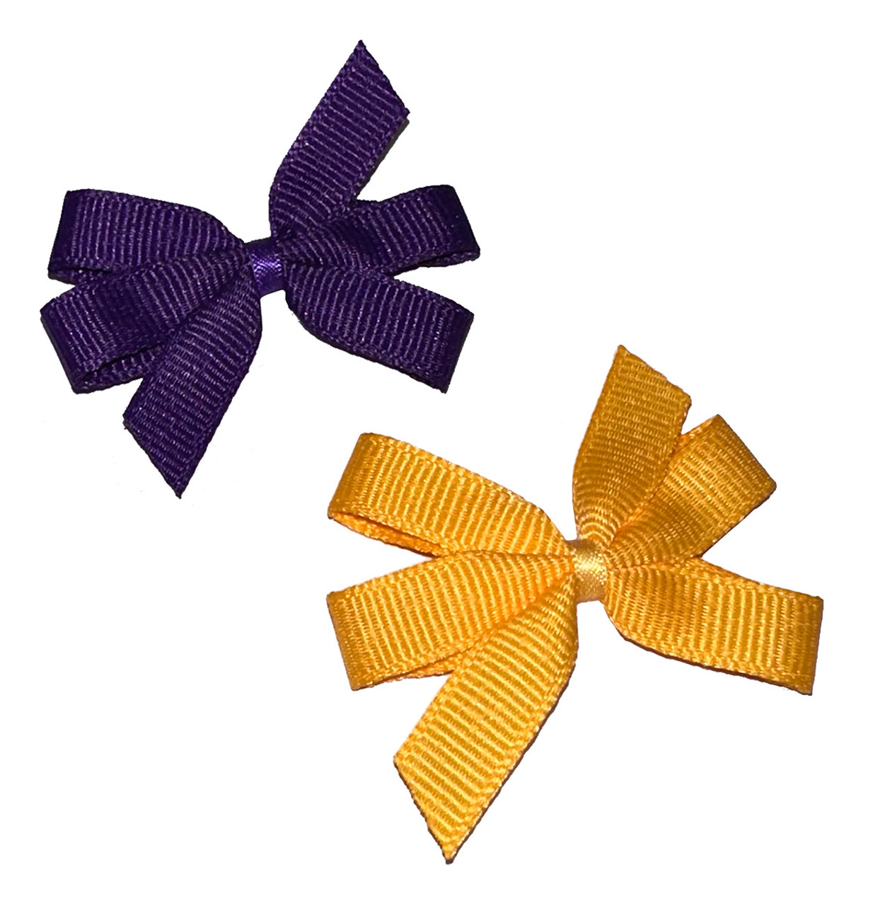 Purple and Gold Bows with Polka Dots - University Book Exchange