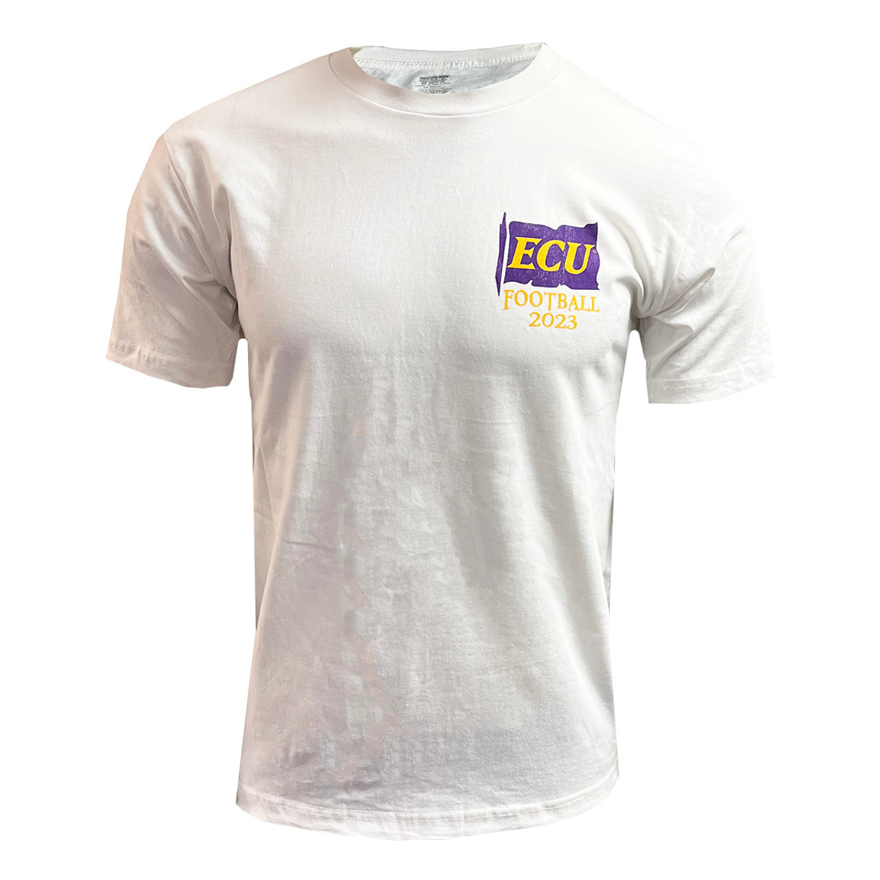 Ecu Football White 2023 Purple Haze Tee Shirt