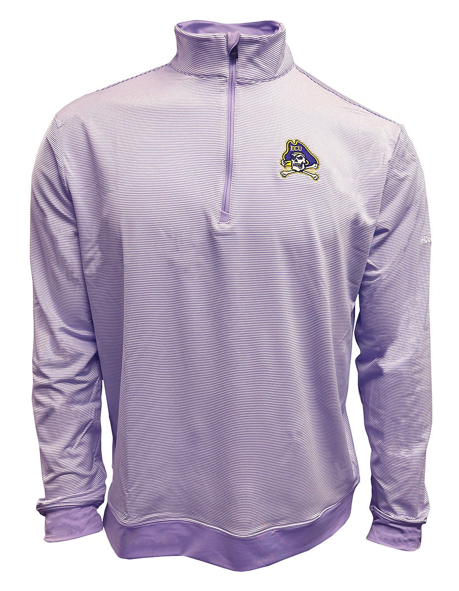 Lavender and White Striped Columbia Jolly Roger Even Lie Quarter