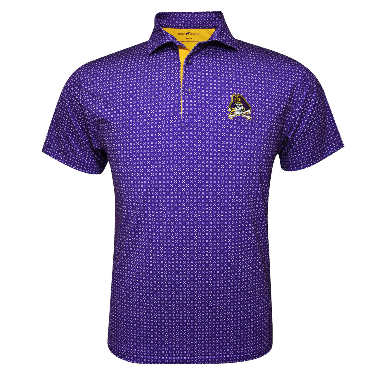 トップス Xogul Motocore Polo Itsuki Tohji Horn Legend Purple Jolly Roger Polo with ECU Icon Pattern