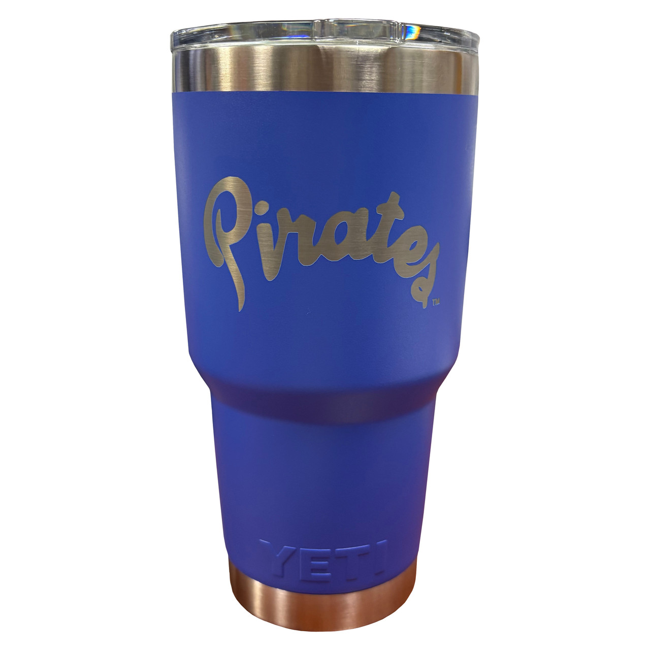 30 oz Ultramarine Pirate Script Yeti Tumbler - University Book Exchange