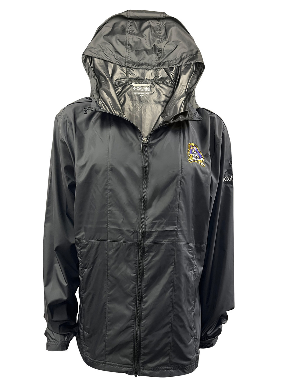 Columbia Black Jolly Roger The Prodigy Full Zip Windbreaker