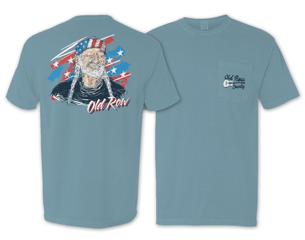 Old Row Willie Nelson Pocket Tee
