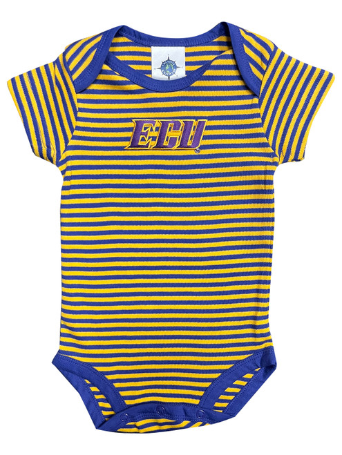 Purple & Gold ECU Infant Onesie