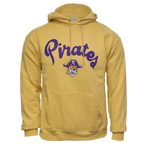 Gold ECU Pirates Youth T-Shirt w/ Vault Pirate w/ Sabre