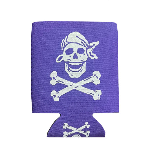 Skully Purple Pocket Koozie