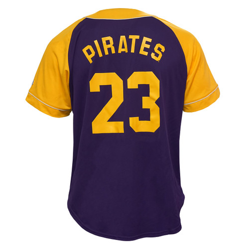 purple and gold jersey