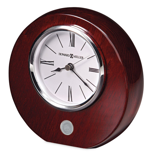 ECU Medallion Rosewood Circular Desk Clock