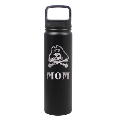 38 oz. Grey Black and Blue Jolly Roger Water Bottle