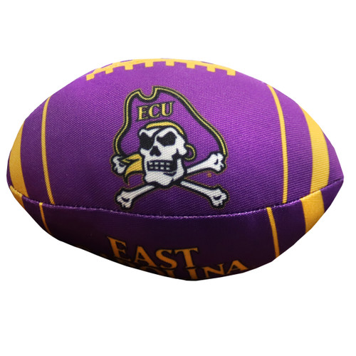 Purple and Gold Football Dog Toy