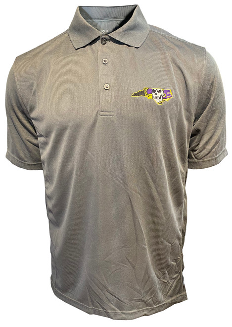 Men Golf Shirt Large Clique Purple ECU Pirates Nation SS Polo