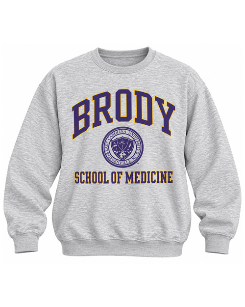 Grey Brody School Of Medicine Crewneck w/ ECU Seal