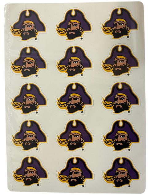 Blackbeard Pirate Mascot Sticker