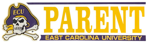 Parent East Carolina University Decal w/ Bars