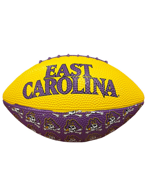 Mini Purple and Gold East Carolina & Jolly Roger Football
