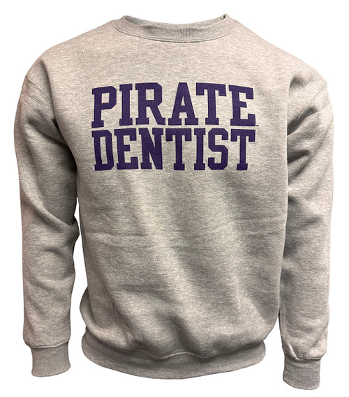 Oxford Grey Pirate Dentist Comfy Crew Sweatshirt