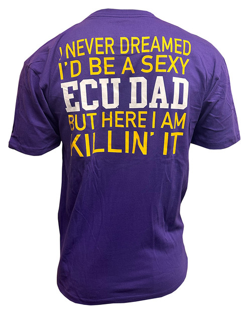 Purple ECU Sexy Dad Tee