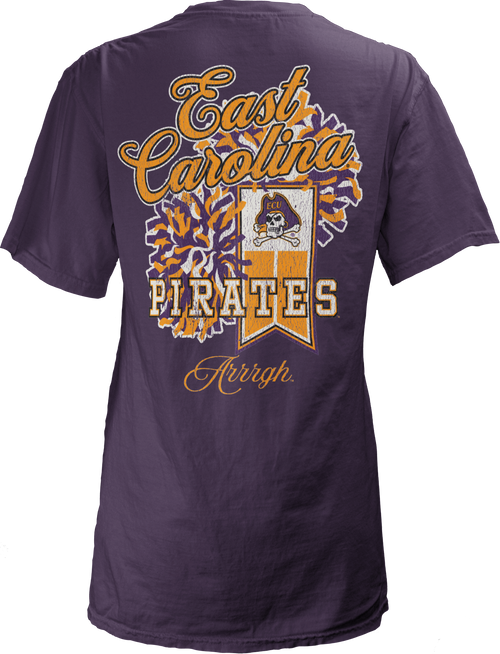 Women's Gameday Couture White ECU Pirates PoweredBy Sisterhood Oversized T-Shirt Size: Large