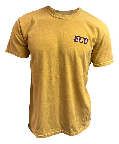 Mustard Short Sleeved Tee w/ Pirate Statue