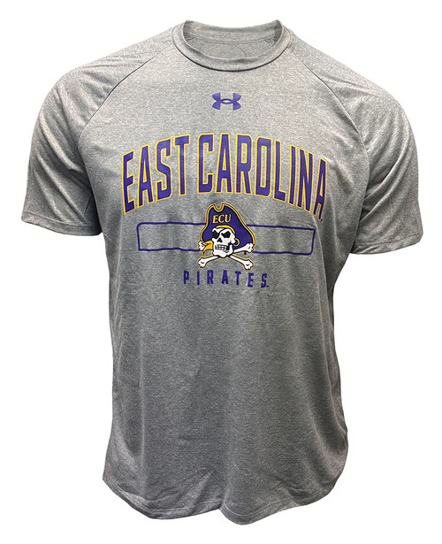 Grey Under Armour Tee w/ ECU Arch