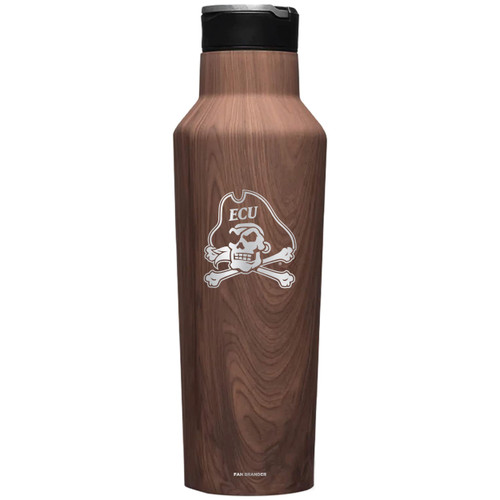 Corkcicle Canteen Woodgrain w/ Jolly Roger