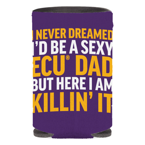 Purple Sexy ECU Dad Koozie
