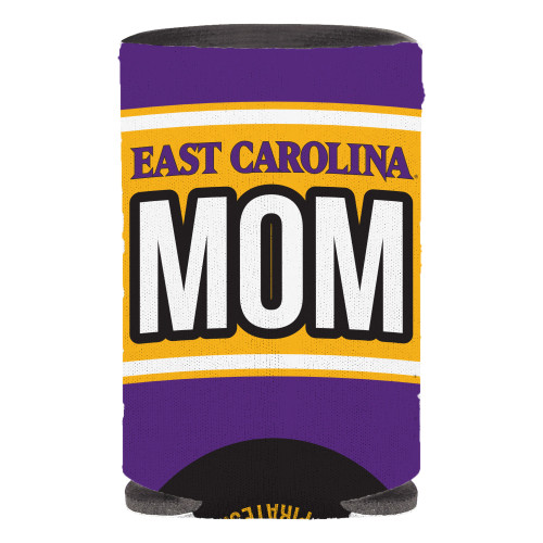Purple & Gold East Carolina Mom Koozie