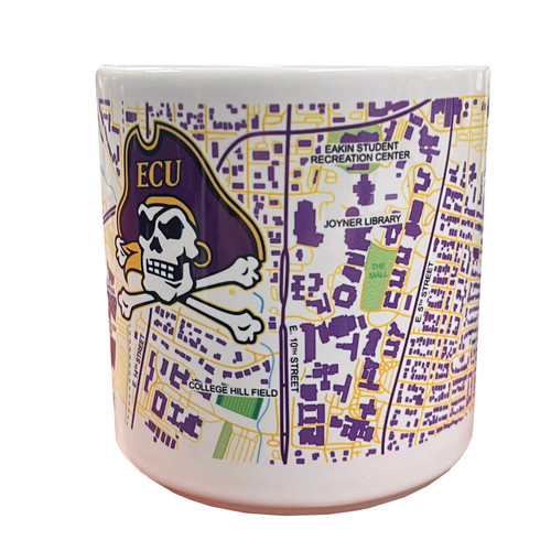 Campus Map Mug with Jolly Roger