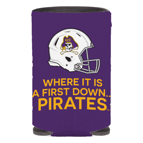 Purple First Down Pirates w/ Helmet Koozie